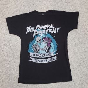The Funeral Portrait Black Skeleton Tee